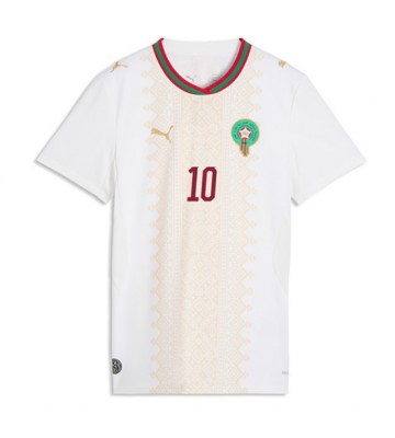 Marokko Brahim Diaz #10 Udebanetrøje Dame VM 2026 Kortærmet